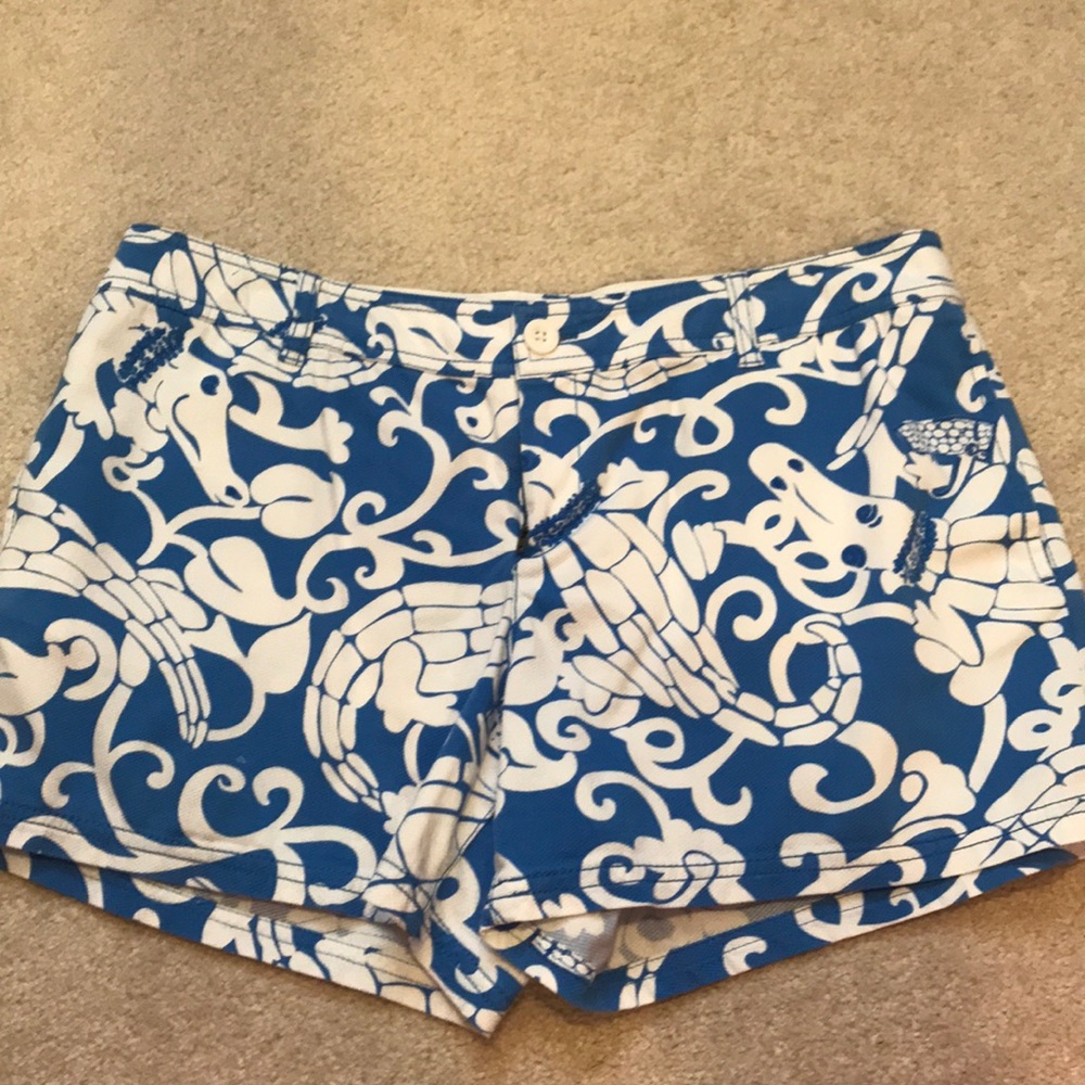 Blue and white print Lilly shorts size 10